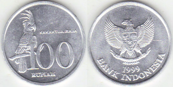 1999 Indonesia 100 Rupiah (Unc) K000147